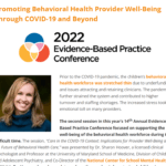 Screenshot showing start of the article on CHDI's 2022 Evidence-Based Practice Conference